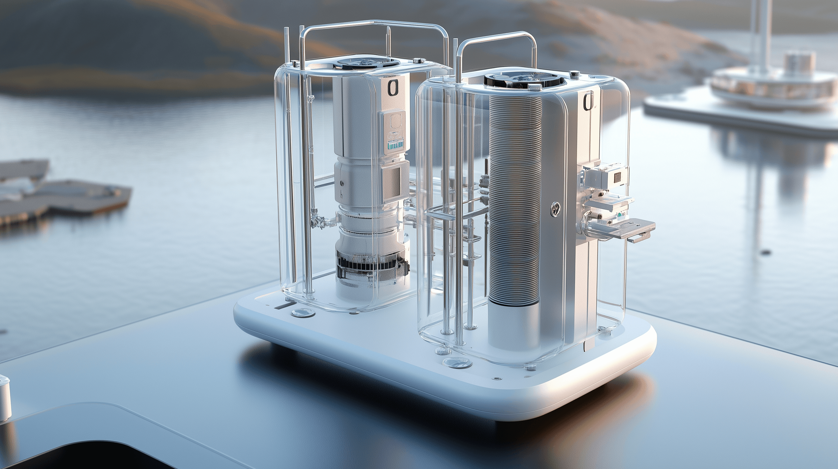 Water purification systems with robust communication via polar codes